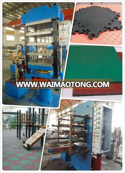 Hydraulic Rubber Ground Tile Press / Rubber Mat Vulcanizer/Rubber Bricks Making Machine